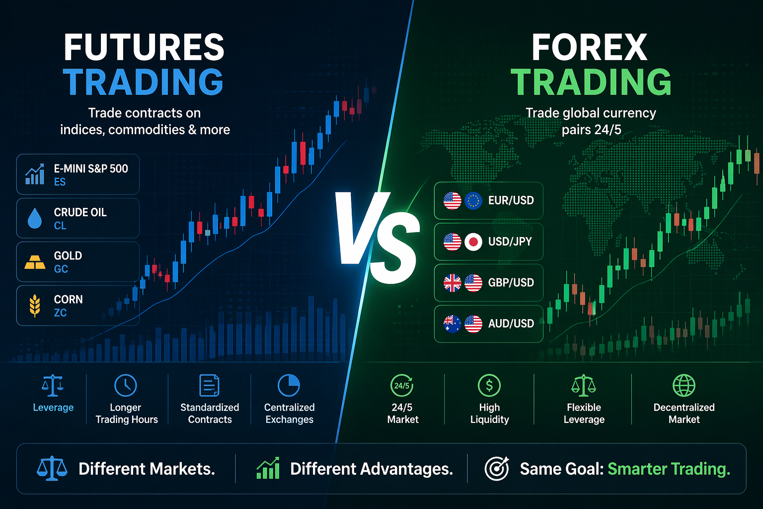 futures trading vs forex