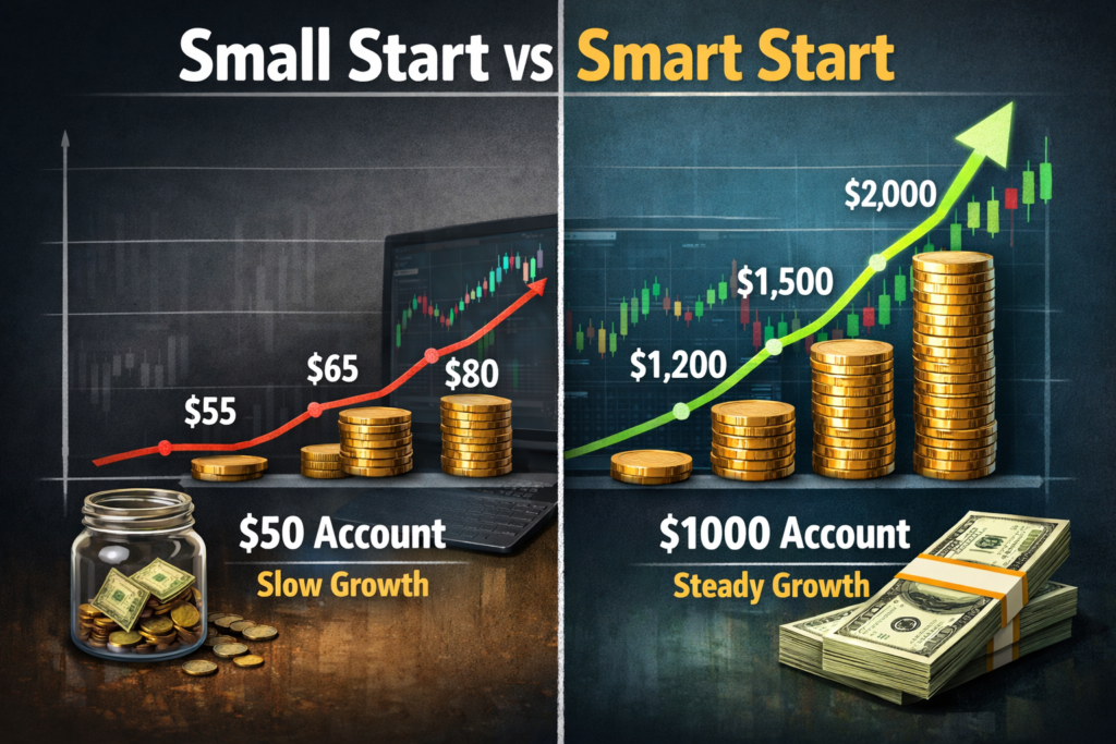how much money to start trading