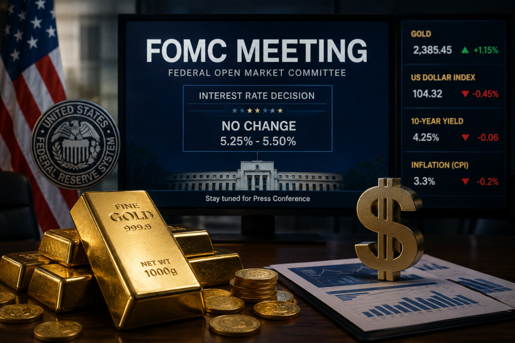 Gold during FOMC meeting