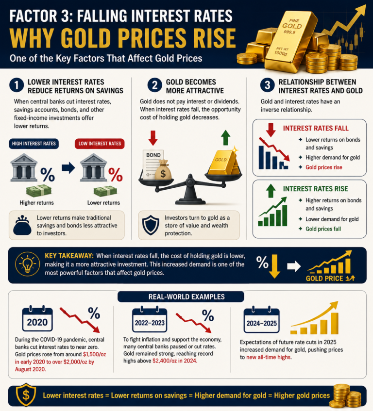 factors that affect gold prices