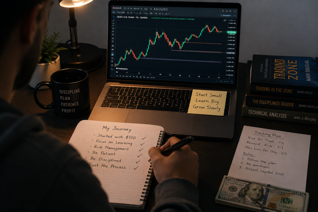 How to trade gold with $100