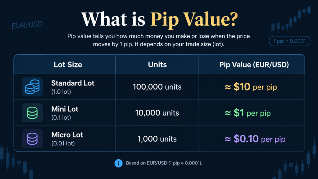 Pip value calculator